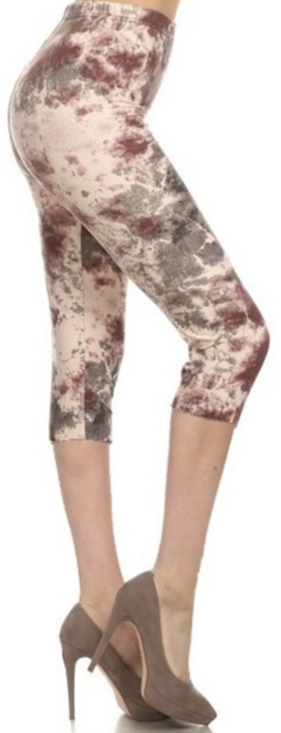 Rustic Tie Dye Capris TwistedWear