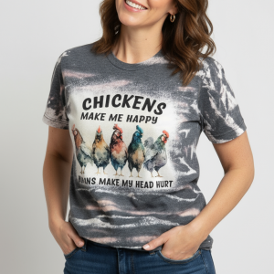 Chickens Bleached (V-Neck) Tee