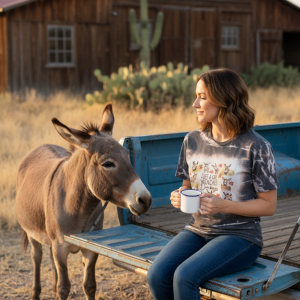 Alternative view of Donkey Bleach Tee (V-Neck)