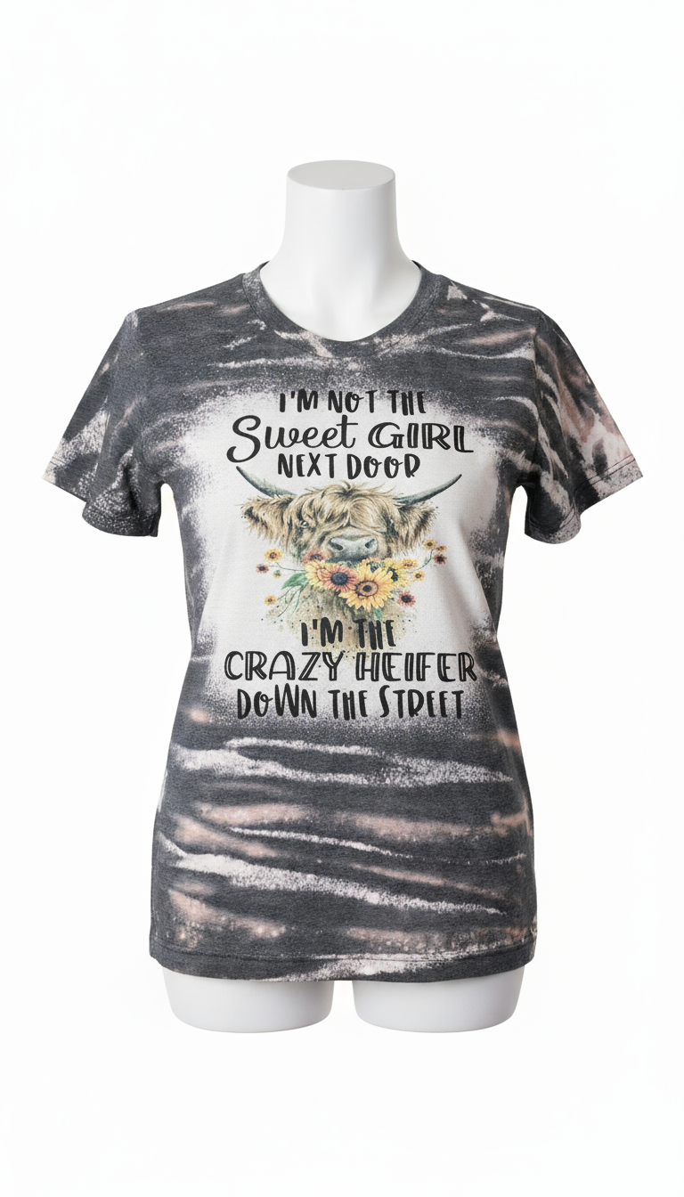 Sweet Girl Bleach Tee (V-Neck) - Image 4