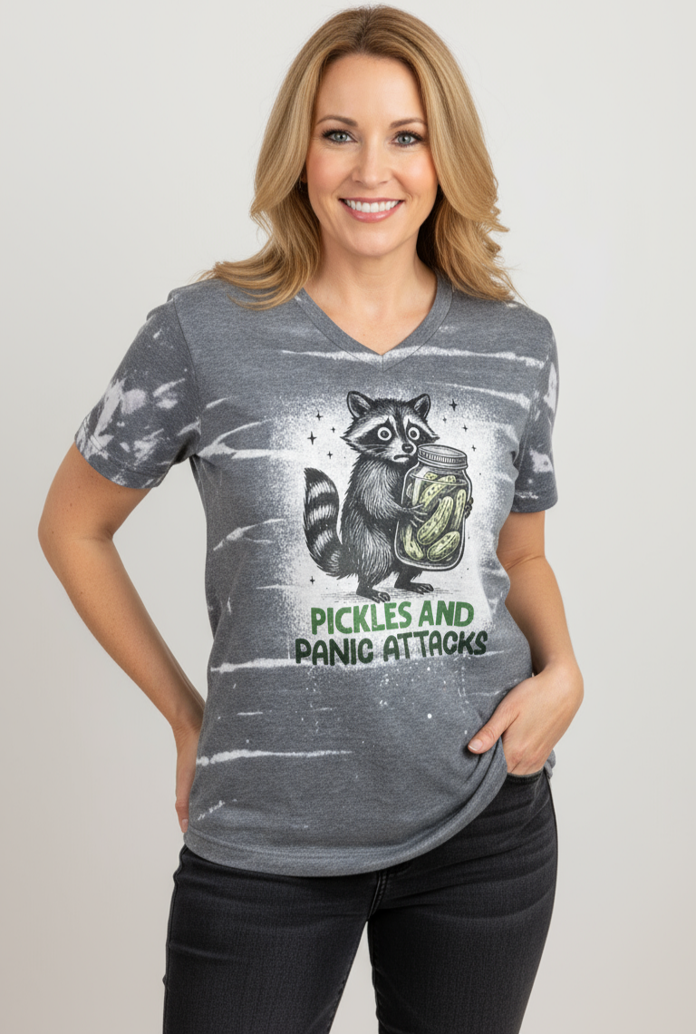 Pickles and Panic Attacks Bleach Tee (V-Neck)