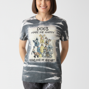 Dogs Make Me Happy Tee (V-Neck)