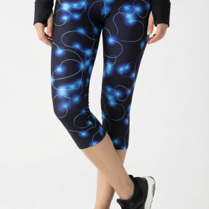 Blue Heart Capris