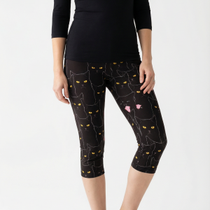 Alternative view of Black Cat Capris