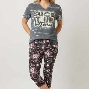 Alternative view of Paisley Capris